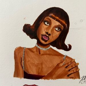 Stylish Portrait Art Print